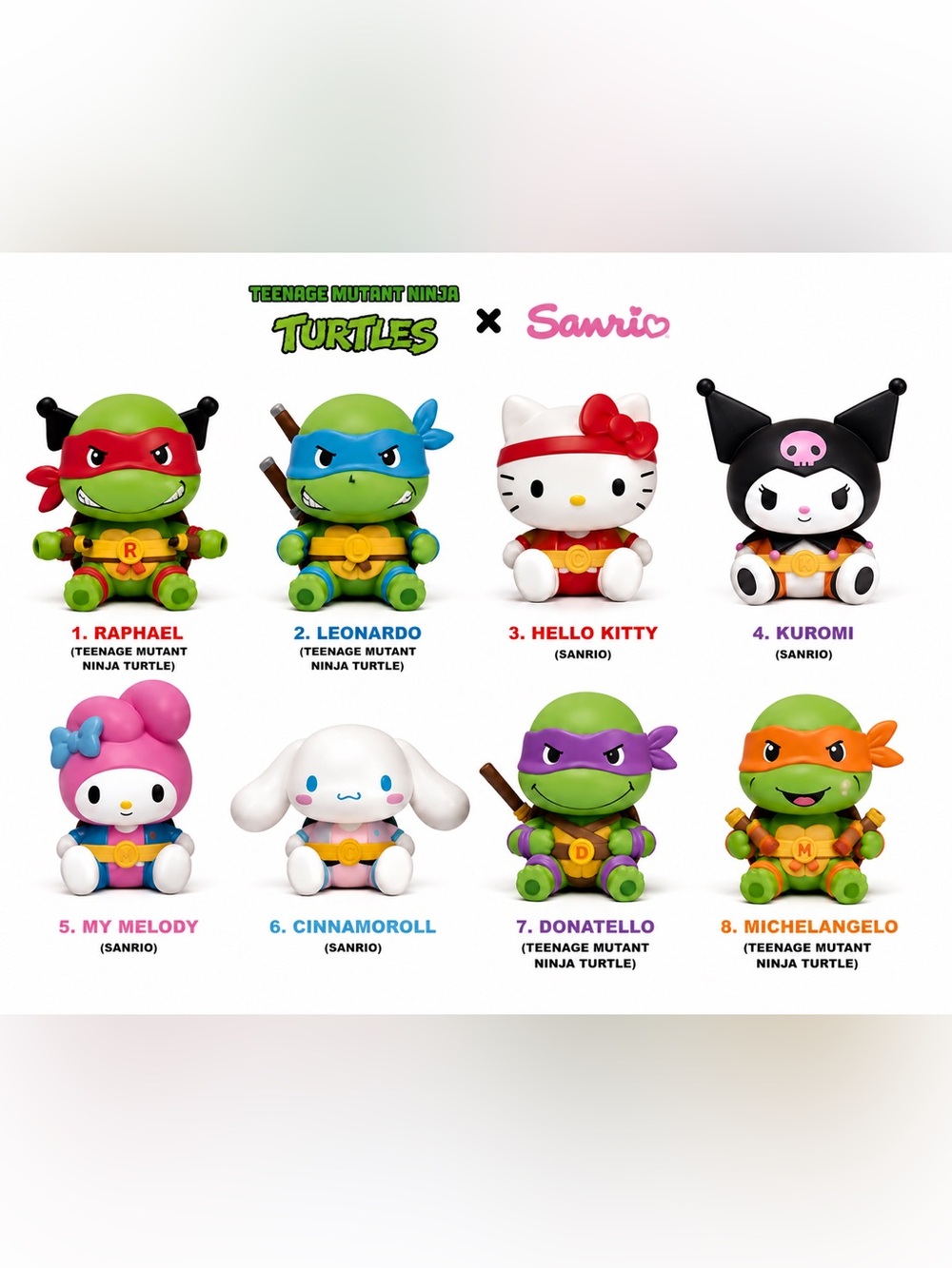Sanrio x Teenage Mutant Ninja Turtles Blind Box Collectible - Green